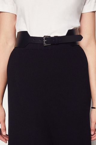 Ceinture en cuir Iseult - Noir