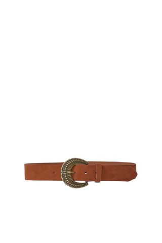 Ceinture en croûte de cuir - Marron
