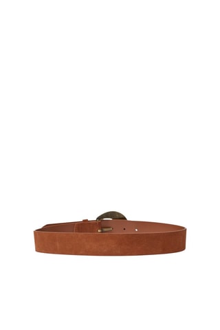 Ceinture en croûte de cuir - Marron
