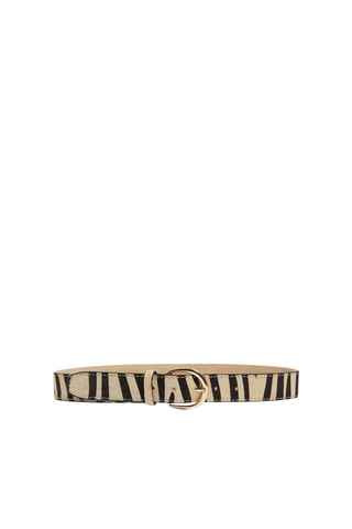Ceinture en croûte de cuir - Beige