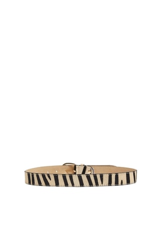 Ceinture en croûte de cuir - Beige