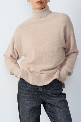 Pull Abstract poetry - Beige