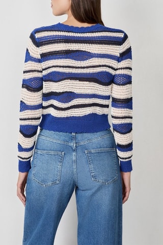 Camisola Mordern Gypset - Bege e azul-marinho