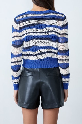 Camisola Mordern Gypset - Bege e azul-marinho