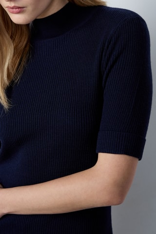 Robe pull en laine Gilou - Bleu marine