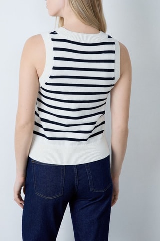 Pull sans manches Essentiel - Blanc