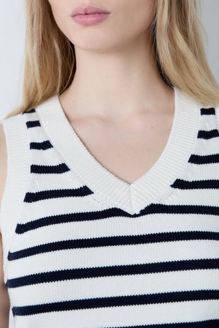 Pull sans manches Essentiel - Blanc