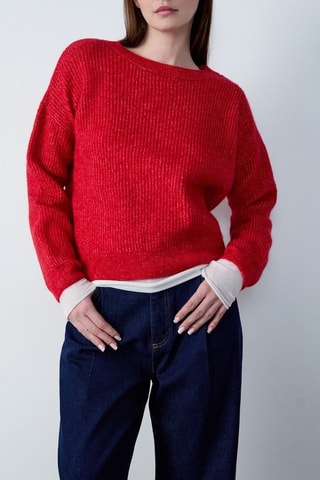 Jersey Boulevard beaumarchais - Rojo jaspeado