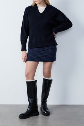 Pull RDV Au Studio - Bleu nuit