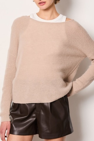 Pull en laine Essentiel - Beige clair