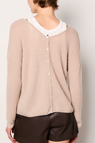 Pull en laine Essentiel - Beige clair
