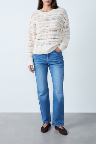 Pull en laine Cowboy - Blanc