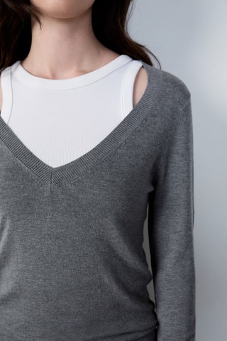 Pull Essentiel - Gris foncé chiné