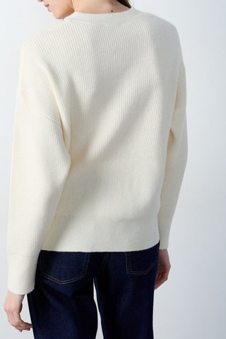 Pull Marche Aux Fleurs - Ecru