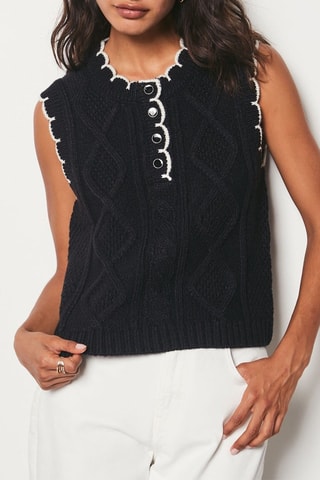 Pull sans manches - Noir