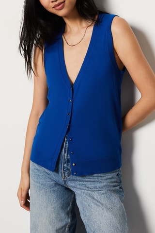Gilet sans manches - Bleu roi - Etam