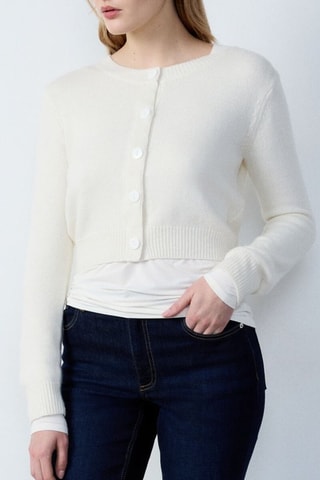 Gilet en laine Essentiel - Blanc