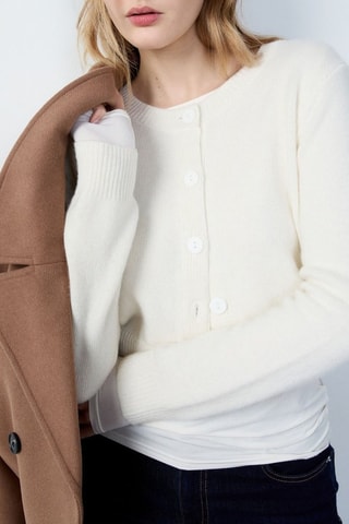 Gilet en laine Essentiel - Blanc
