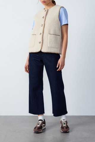 Gilet sans manches Rdv Au Studio - Ecru