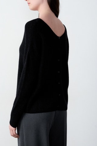 Gilet en laine et alpaga Essentiel - Noir