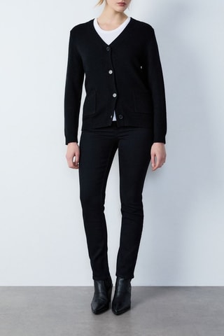 Gilet en laine Essentiel - Noir