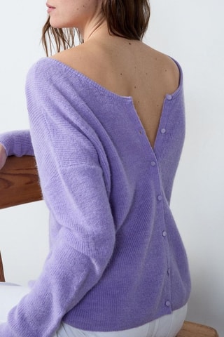 Gilet en laine Essentiel - Mauve