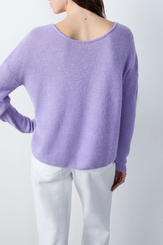 Gilet en laine Essentiel - Mauve