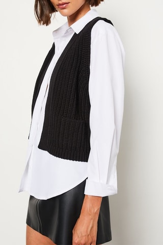 Gilet sans manches Essentiel - Noir