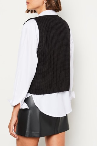 Gilet sans manches Essentiel - Noir