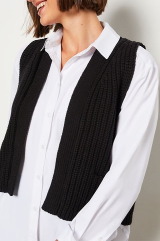 Gilet sans manches Essentiel - Noir