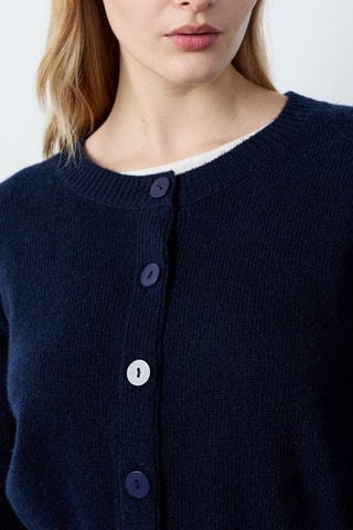 Gilet en laine Essentiel - Bleu marine