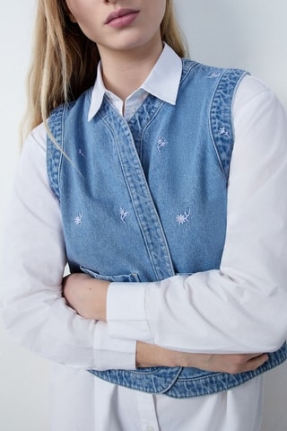 Gilet en jean Capsule - Bleu