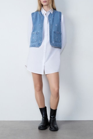Gilet en jean Capsule - Bleu