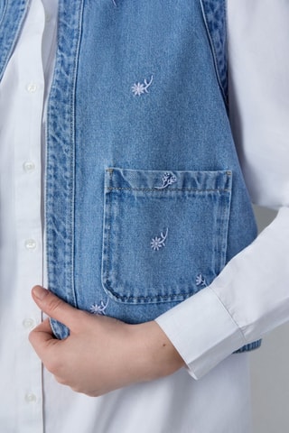 Gilet en jean Capsule - Bleu
