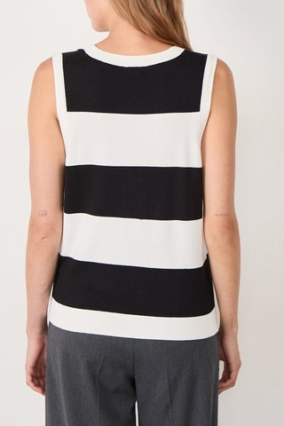 Gilet sans manches Essentiel - Blanc et noir