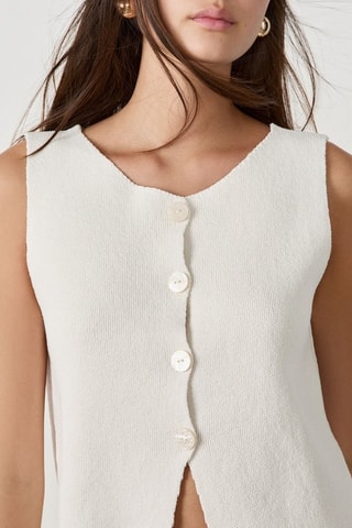 Gilet sans manches Timeless Summer - Blanc