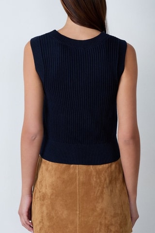 Gilet sans manches Essentiel - Bleu marine