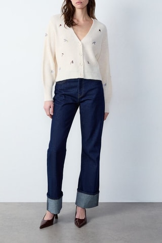 Gilet Marche Aux Fleurs - Beige