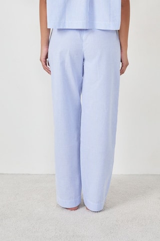 Pantalon taille haute - Bleu clair