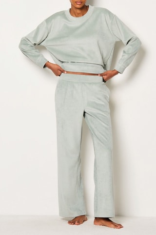 Pantlon en velours Lorena - Kaki