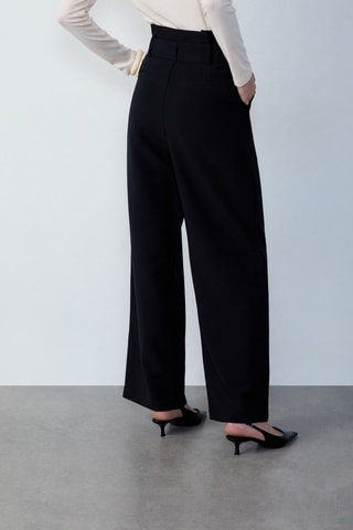 Pantalon taille haute Afternoon Light - Bleu nuit