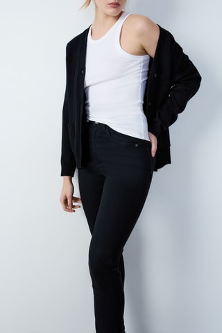 Pantalon taille haute Nineties Nostalgie - Noir - Etam