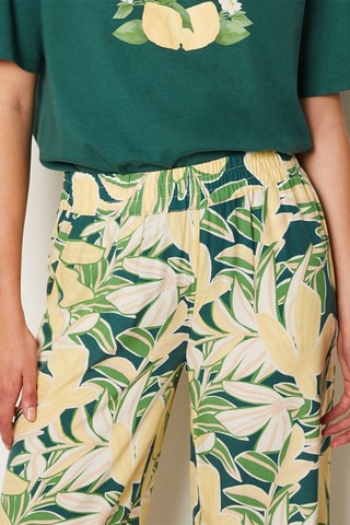 Pantalon - Vert et jaune - Etam