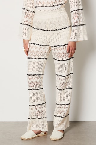 Pantalon Flynn - Ecru et noir - Etam