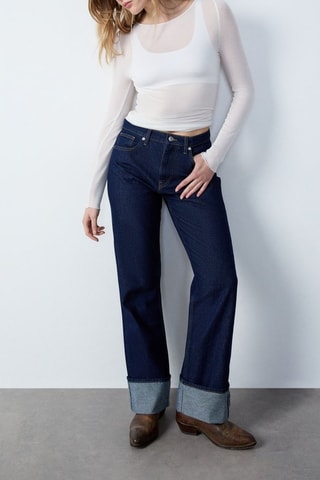 Jean taille haute RDV Au Studio - Bleu marine