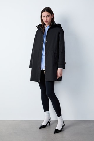 Parka à capuche Essentiel - Noir