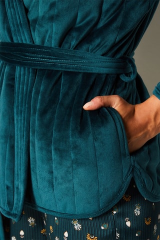Veste portefeuille en velours Artica - Vert foncé - Etam