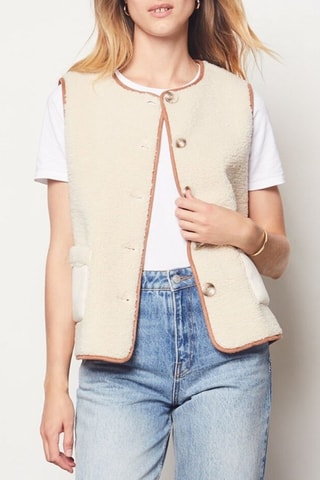 Veste sans manches Galerie Montpensier - Beige