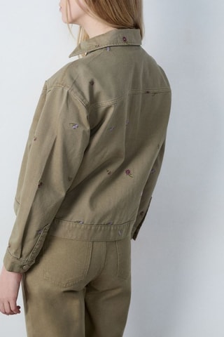 Veste en jean Capsule Broderie - Kaki