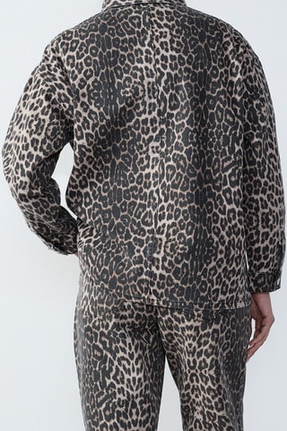 Veste en jean Boulevard Beaumarchais - Beige et noir